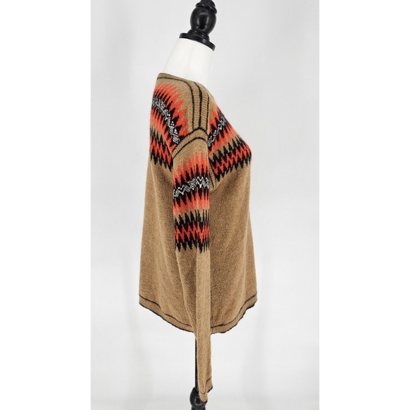 Sita Murt Fair Isle Alpaca Sweater Nordic Tribal Winter Fall Womens Sz 12 - Picture 9 of 12